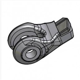 Marteau oscillant une pointe pour broyeurs forestier 3d